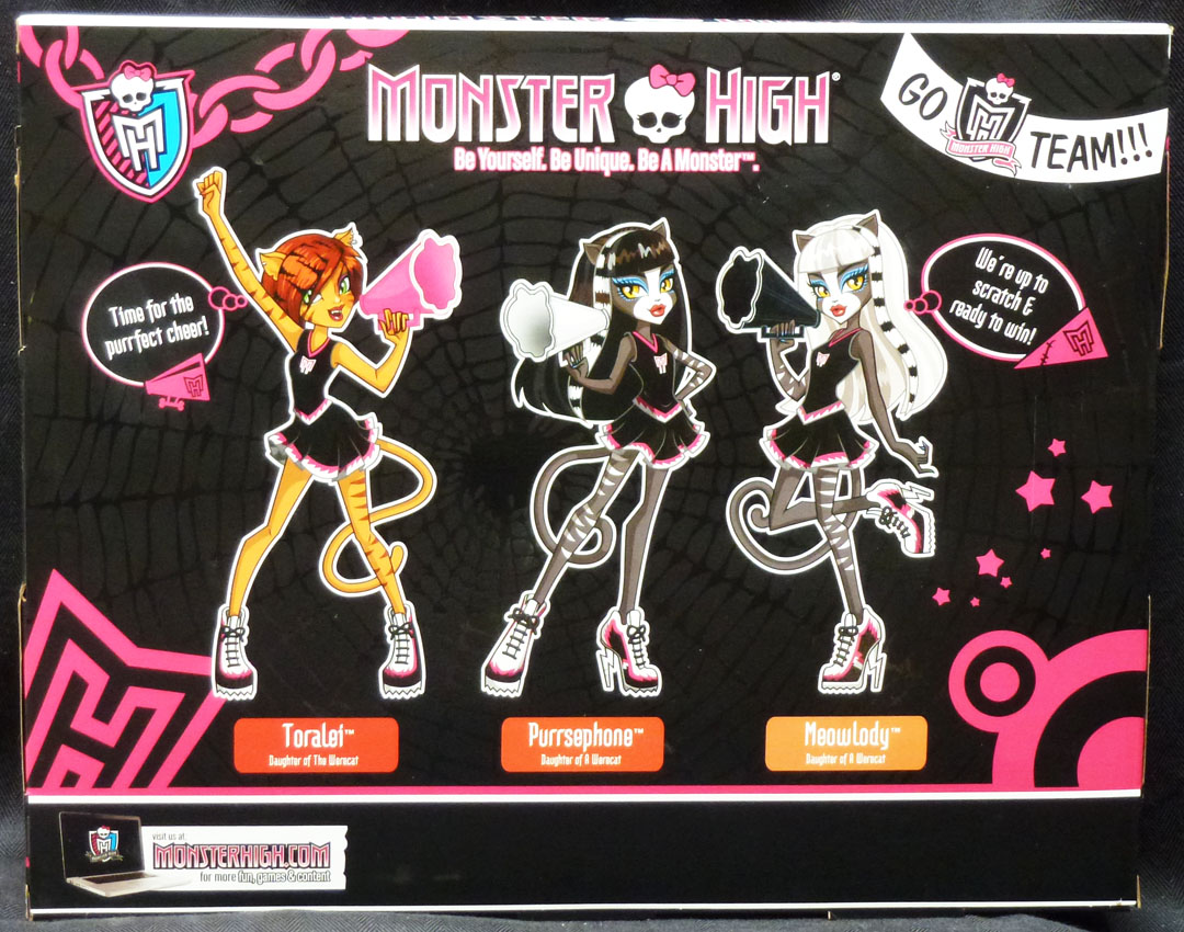 Monster High Purrsephone ToraLei MeowLady Cheerleaders 3 packs MIB | eBay