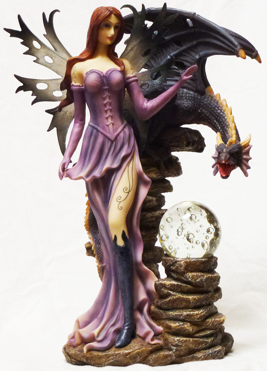 fairy and dragon figurines