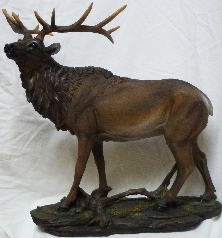 resin elk statue