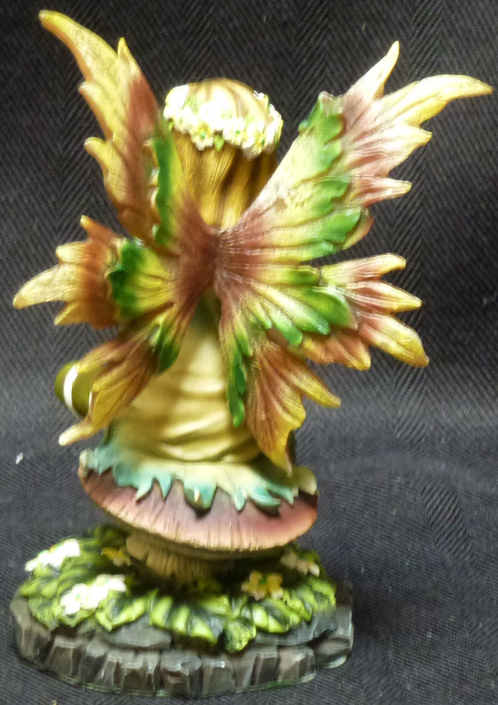 mushroom fairy statue