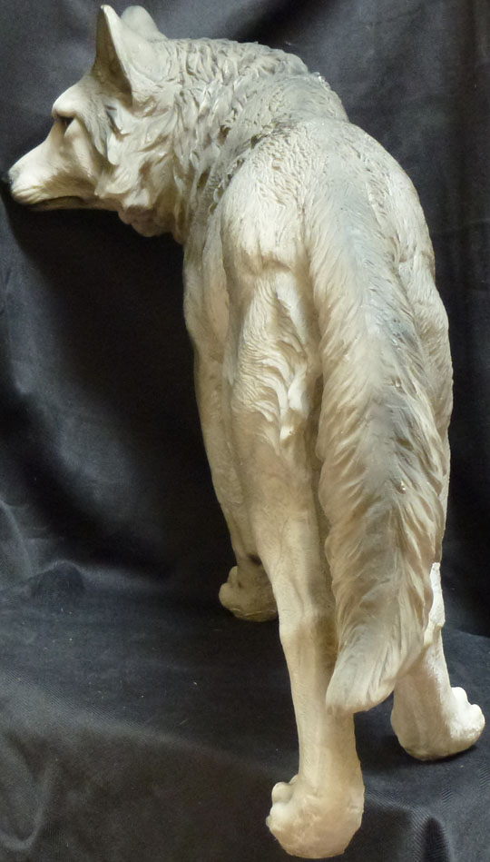 KIOWA Large Wolf Statue DWK H19'' x L25'' x W11'' eBay