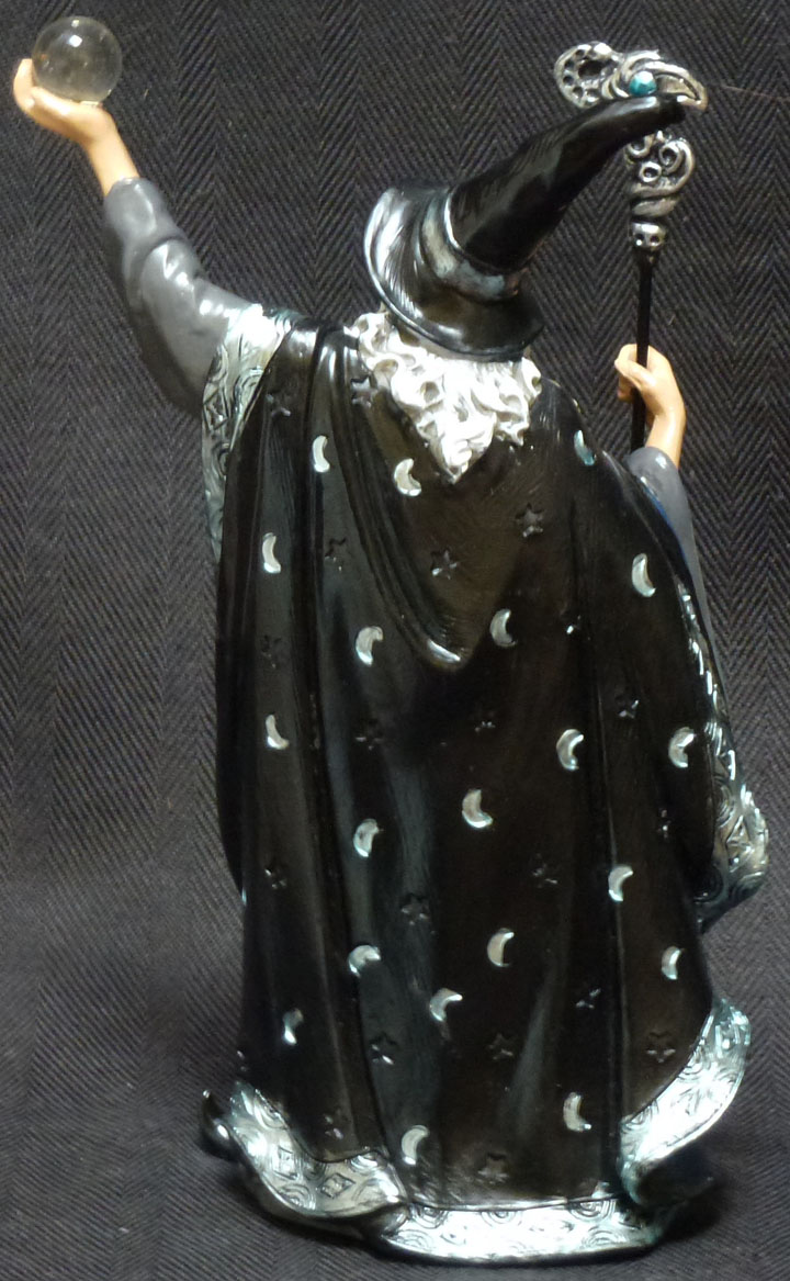EVOCATION Wizard with Crystal and Staff Statue Figurine H7.5" eBay