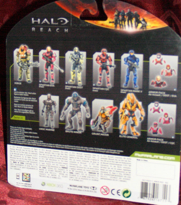 McFarlane HALO Reach series 4 Spartan CQO Red TARGET  