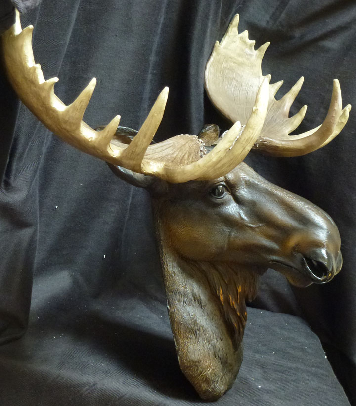 resin moose statue