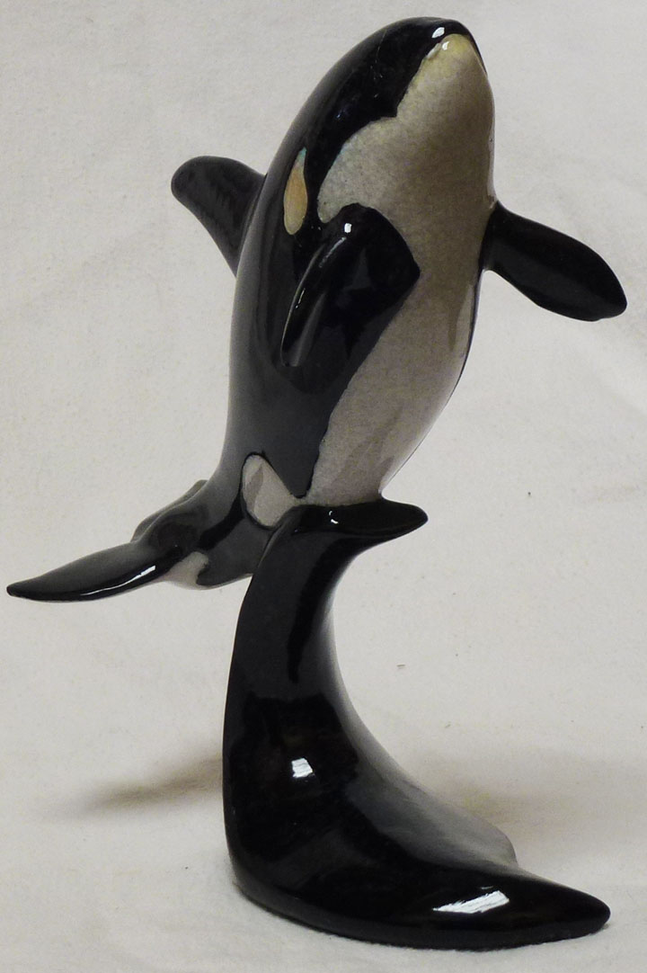 BREACH 2 ORCA - Killer Whale Statue Figurine H7.75