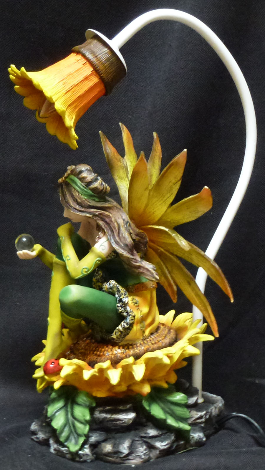 sunflower fairy ornament