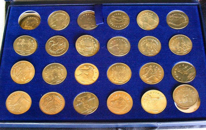 1984 23rd OLYMPICS 24 Coin Set RTD Transit Tokens | eBay